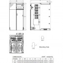 Przemiennik częstotliwości 3-fazowy 7,5 kW 230V AC Delta Electronics VFD33AMS23ENSAA
